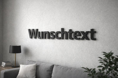 Wunschtext Wand Deko personalisiert 3D Buchstaben Name Schriftzug modern