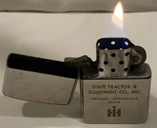 IH State Tractor & Equipment Co. Inc. Orlando Jacksonville Vintage Zippo Lighter