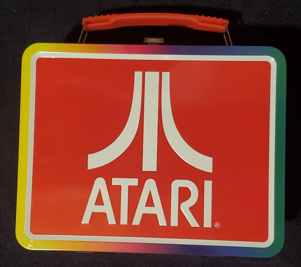 Classic ATARI Video Games - Large Tin Tote / Metal Lunch Box