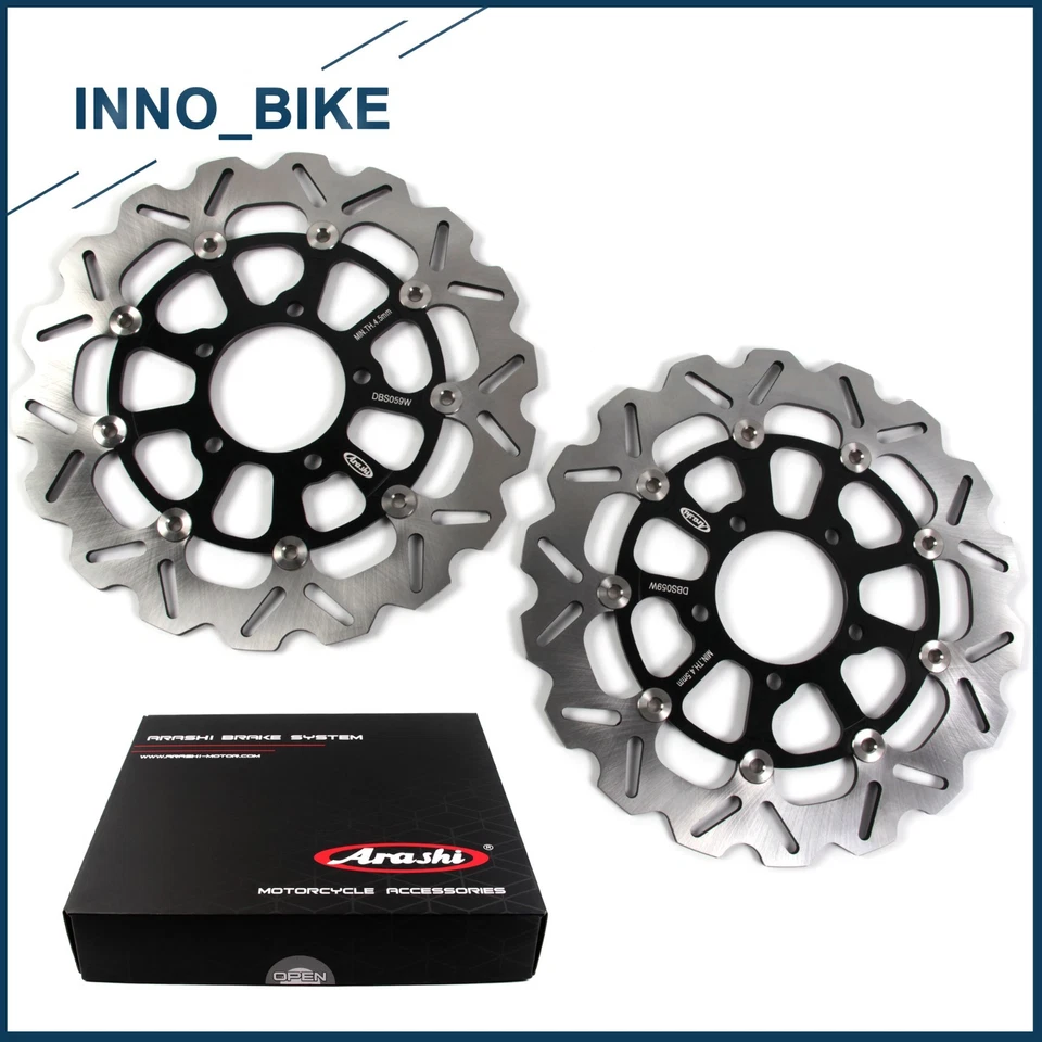 Rotores de freno delanteros traseros para Kawasaki Z800 Z800e 13-16 Z1000 14-21 ZZR1400 06-21 Foto 2 de 4