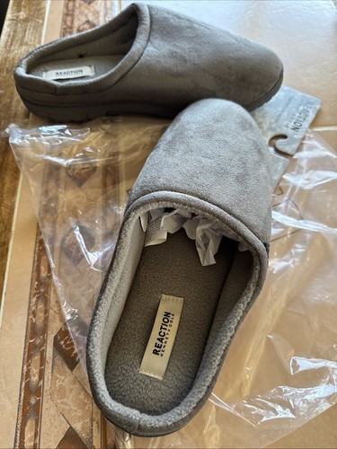 KENNETH COLE Reaction Memory Foam Comfort Slipper Indoor/Outdoor Large GRAY NEW - Picture 7 of 9