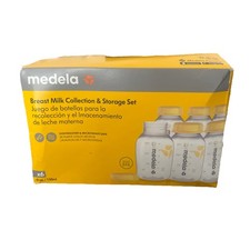 Medela Breast Milk Collection and Storage Bottles with Solid Lids - 6pk/5oz NEW