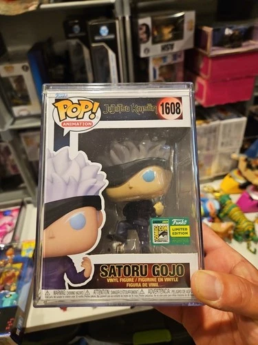 NEW Funko Pop Satoru Gojo #1608 - Official 2024 SDCC Con Mint Box Jujutsu Kaisen