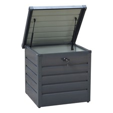 200L Garden Storage Box Metal Steel Chest Container Box Waterproof Lockable