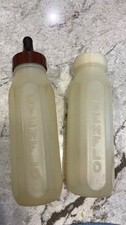 Vintage Evenflo baby bottles Lot 2 with ring caps