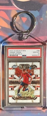 0128 LY 2023 Panini Select FIFA White Sparkle Custom Made Novelty Keychain -Gift