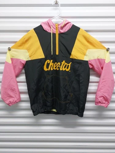 Cheetos Chester Cheetah Colorblock Half-Zip Windbreaker Jacket Size Medium image 2