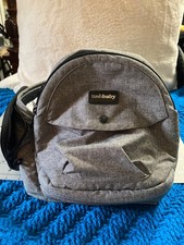 TushBaby Gray Hip Seat Baby Carrier with Storage Pocket  Buckle Closure