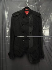 RARE Yohji Yamamoto Red Label AW08 Asymmetric Napoleon Wool Jacket