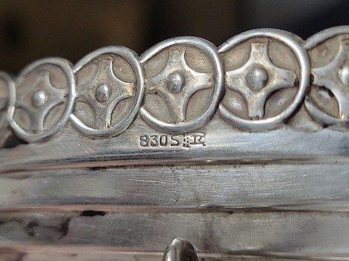 Antik 830 Sterling Silber Magnus Aase Wikinger Langschiff Made In Norway 94g - Bild 4 von 24