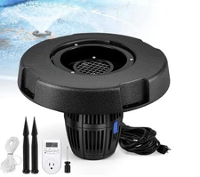 NEW Poafamx Floating Pond Fountain Aerator 5000 Gph 33Ft Cord w/Timer Black