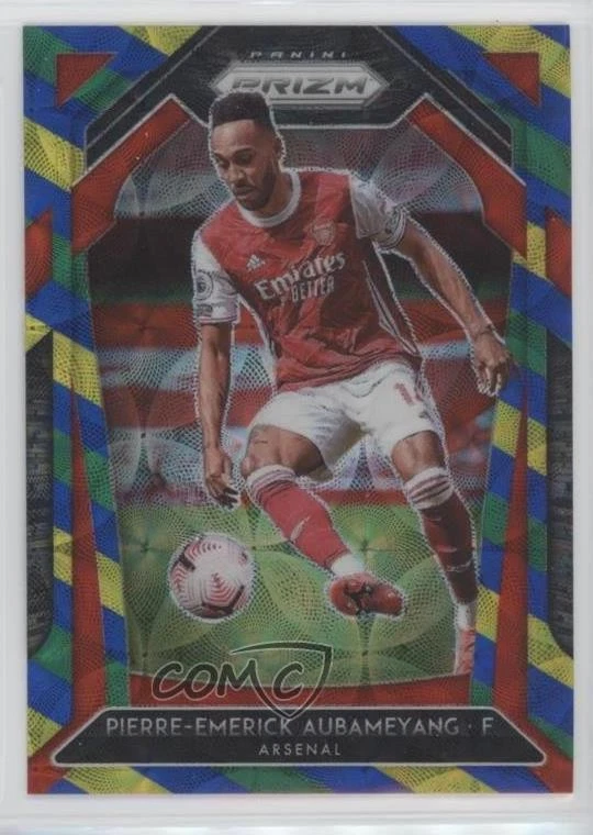 2020 Prizm Premier League Choice Blue Yellow & Green Pierre-Emerick Aubameyang