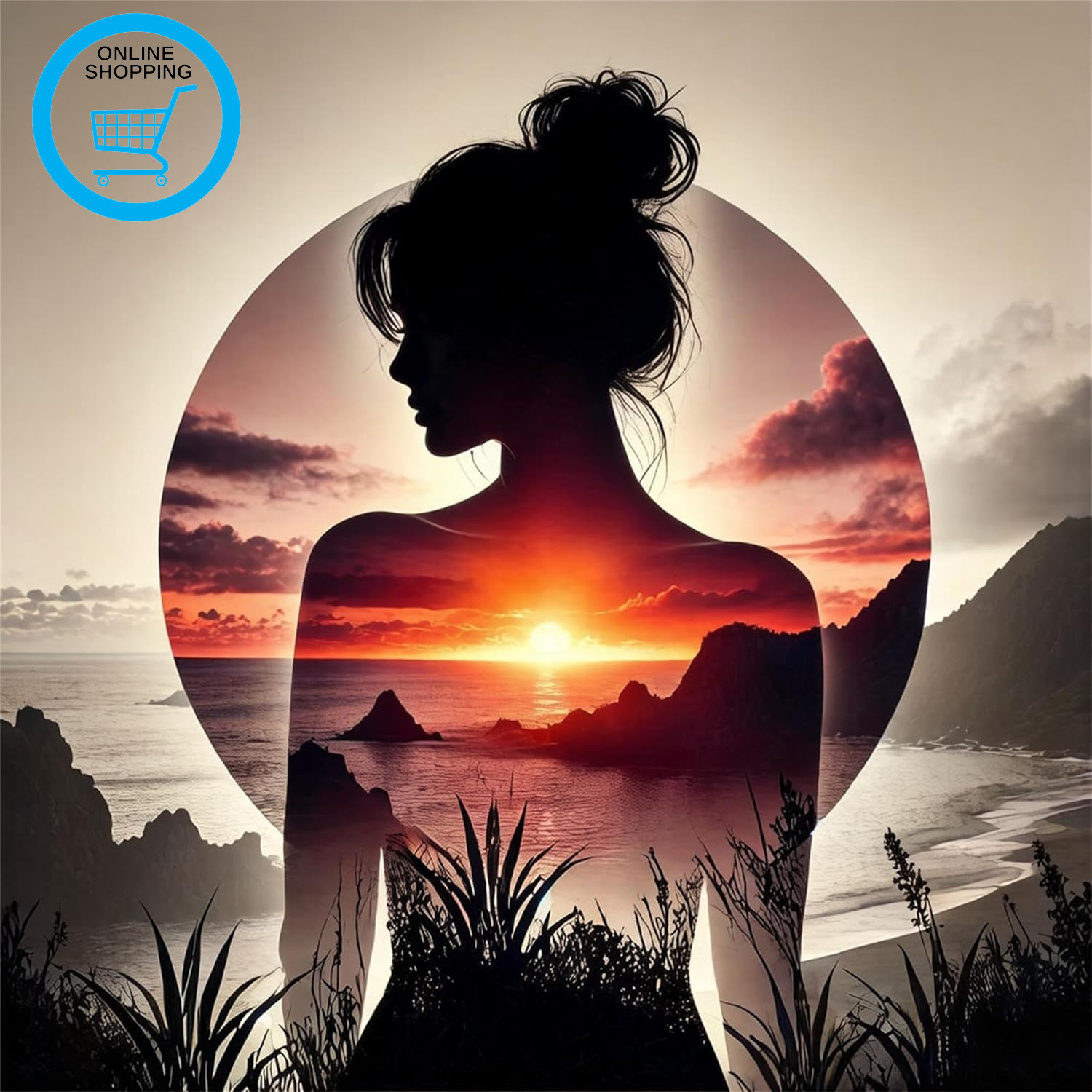 DIY Woman Paint by Number for Adults,Painting by Number Kits on Canvas,Color by