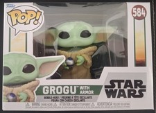 Grogu With Armor Funko Pop #584 Bobble-Head