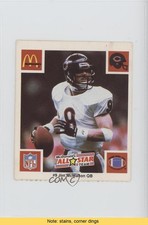 1986 McDonald's Play & Win All-Star Team No Tab Jim McMahon READ 2u3