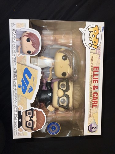 Funko Pop! Disney Pixar Up - Ellie & Carl Hochzeit 2er Pack Pop In A Box Gewölbt - Bild 1 von 4
