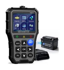 AMTIFO OBD2 Scanner with Battery Tester - Check Engine Light & Emissions Read...