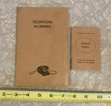 Vintage 1960's Telephone Number Books Bell System  Lot of Two