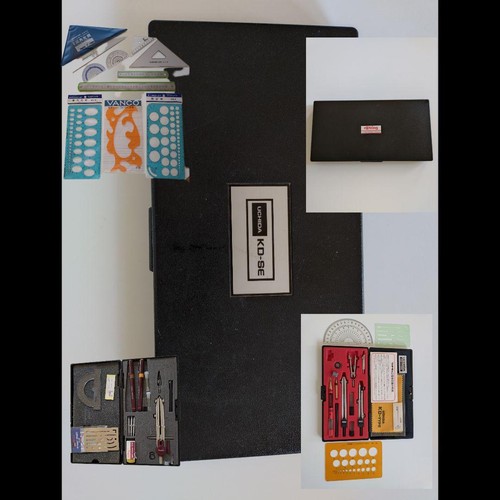 Great Value Uchida Rotring Drafting Set Template Etc.