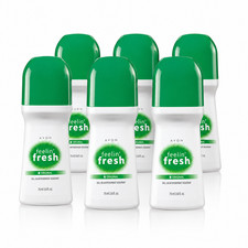 6-AVON FEELIN FRESH ORIGINAL ROLL-ON ANTIPERSPIRANT DEODORANT 2.6 FL OZ