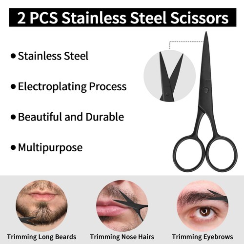 Beard Shaper for Men Shaping Tools - Gifts Template Black  - Picture 4 of 9