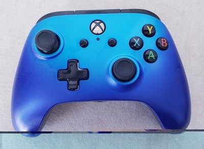Xbox One Blue PowerA Enhanced Wired Controller 1506684-01 (NO CABLE)