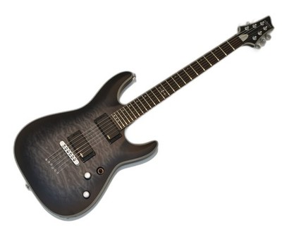 Schecter C-1 Platinum Electric Guitar See-Thru Black Satin B-Stock 1030