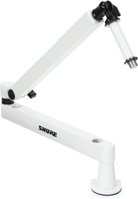 Shure by Gator Premium Low-Profile Desktop Mic Boom Stand (SH-BROADCAST2-W)