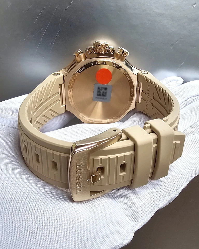 TISSOT T-Race Quartz Chronograph 38MM Nude Dial Men's Watch T141.817.37.501.00 - Image 4 of 4