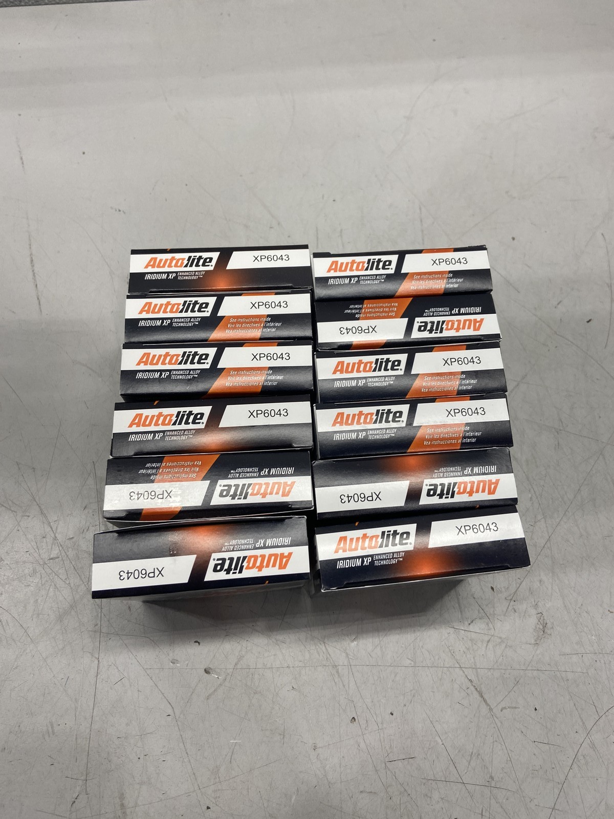 Lot Of 12 Autolite Iridium Spark Plug 4 Pack-6043