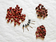 100 Schleifkappen 13 x 19, spitz, mit Schleifkappenträger Schaft 2,35 mm, NEU