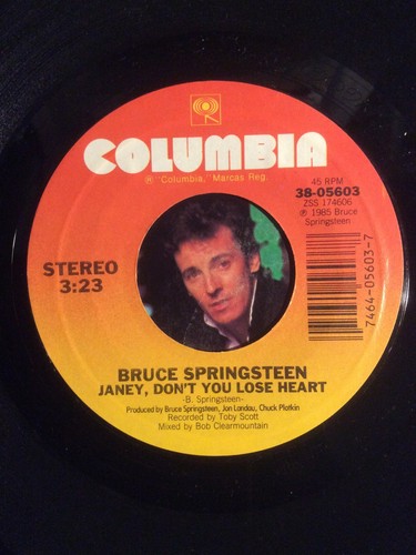 Bruce Springsteen 7” Vinyl 45 I’m Goin’ Down (Rare) Janey 1984 CBS LP Born USA - Picture 4 of 4