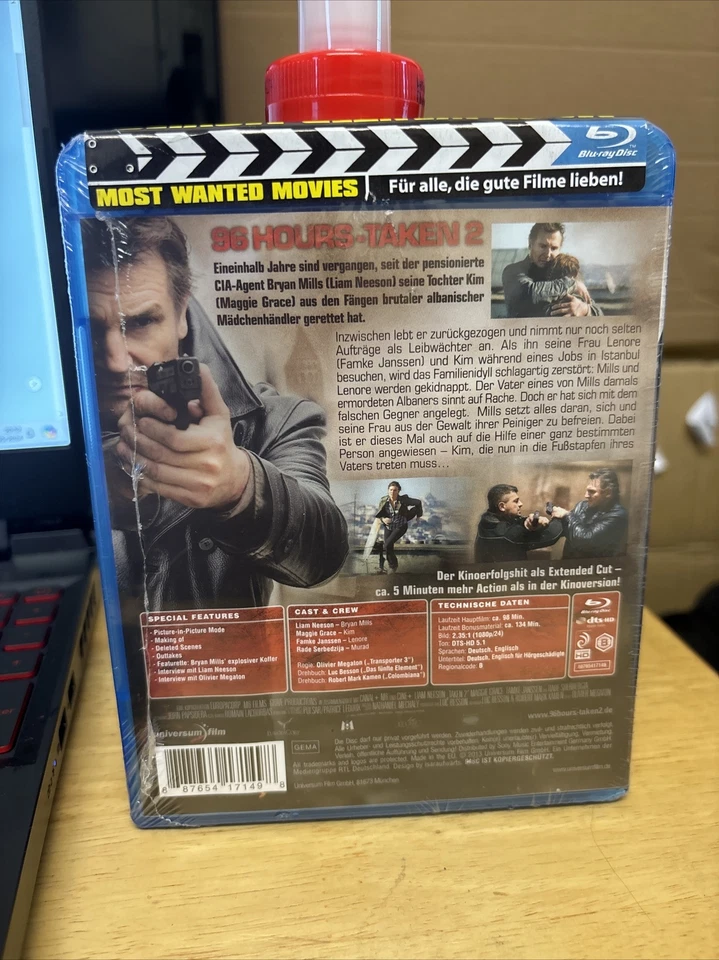 96 Hours Taken 2 (Blu-Ray) Brand New German & English Audio - Image 2 of 2