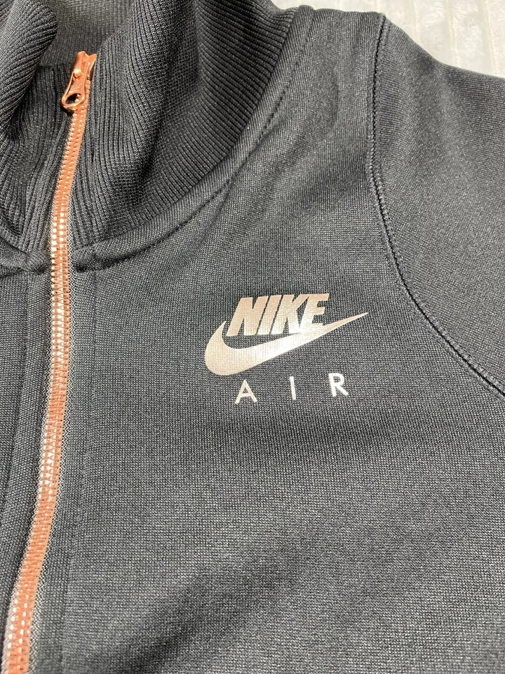 Nike Track Jacket Women's M Air N98 Cropped Lightweight Black/Rose Gold Festival - Image 4 of 4