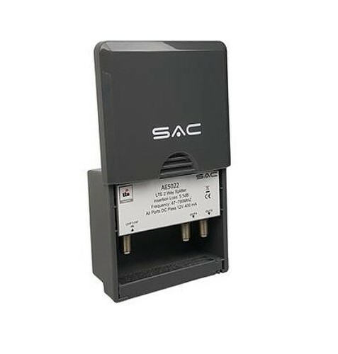 2 Way Aerial Splitter Masthead Outdoor DC Pass TV Exterior Box (Ariel Arial) - Picture 1 of 3