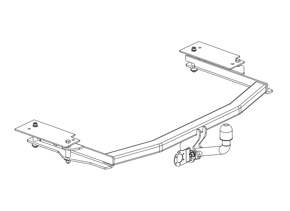 Attelage Rigide Fixe Pour Citroën Berlingo III Van à Partir De 07/2018 - Avec Faisceau électrique Universel 7 Broches