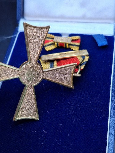 BRD BVK Bundesverdienstkreuz C.E. Juncker Berlin 50 Jahre mit Miniatur Etui Früh - Bild 3 von 8
