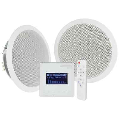 Adastra In-Wall Bluetooth FM Radio Musiksystem mit Deckenlautsprechern & Fernbedienung