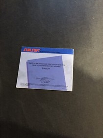 Xenophobe nes Manual Only