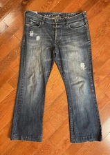 David Bitton Numbered Edition Jeans 36x30 King 56/180 Limited Exclusive Distress