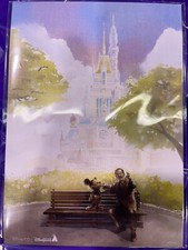 2022 D23 Expo Exclusive Disney 100 Hong Kong DL Walts Spark Canvas-Texture Print