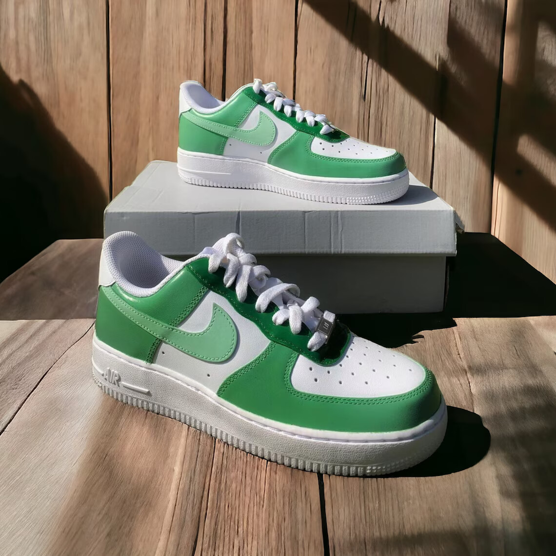 Air Force 1 Custom White Shoes 