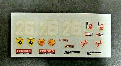 Vintage - Dynamic Models #5504 #26 Ferrari Formel 1 Jacky Ickx - Water Decal  - Bild 1 von 2