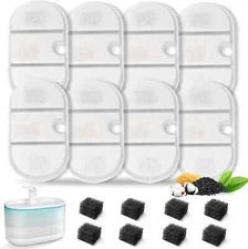 16 Packs Replacement Cat Water Fountain Filters Compatible with PETLIBRO Capsule