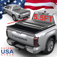 Soft Tri-fold Bed Tonneau Cover For 2022-25 Tundra Excl. Trail Edition 5.5ft