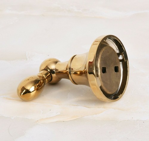 Gold Color Brass Wall Mounted Single Robe Hook Bathroom Wall Hook Hanger Zba882 - Picture 7 of 7