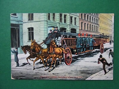Ansichtskarte New York Hook and Ladder Company Going to a fire - 04438
