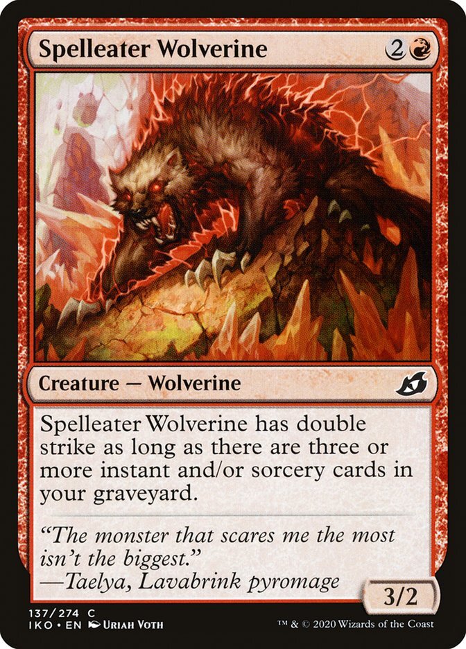 MTG Spelleater Wolverine (137/434) Ikoria Lair of Behemoths LP