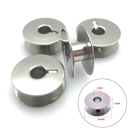5/20Pcs Universal Machine Needle Threads Bobbins Metal Empty Spools Sewing Tools - Picture 6 of 14