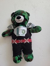 Build A Bear Workshop Camo Plush Military Army Green Teddy Bear Ninja Outfit 16"
